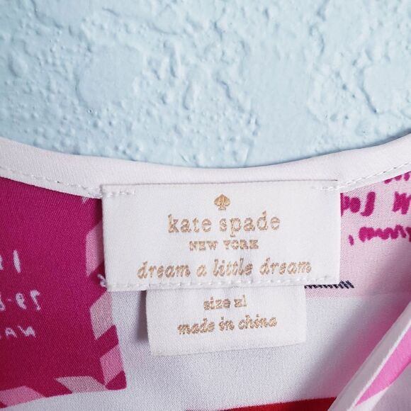 Kate Spade Love Letters Pajama Top - Picture 5 of 7